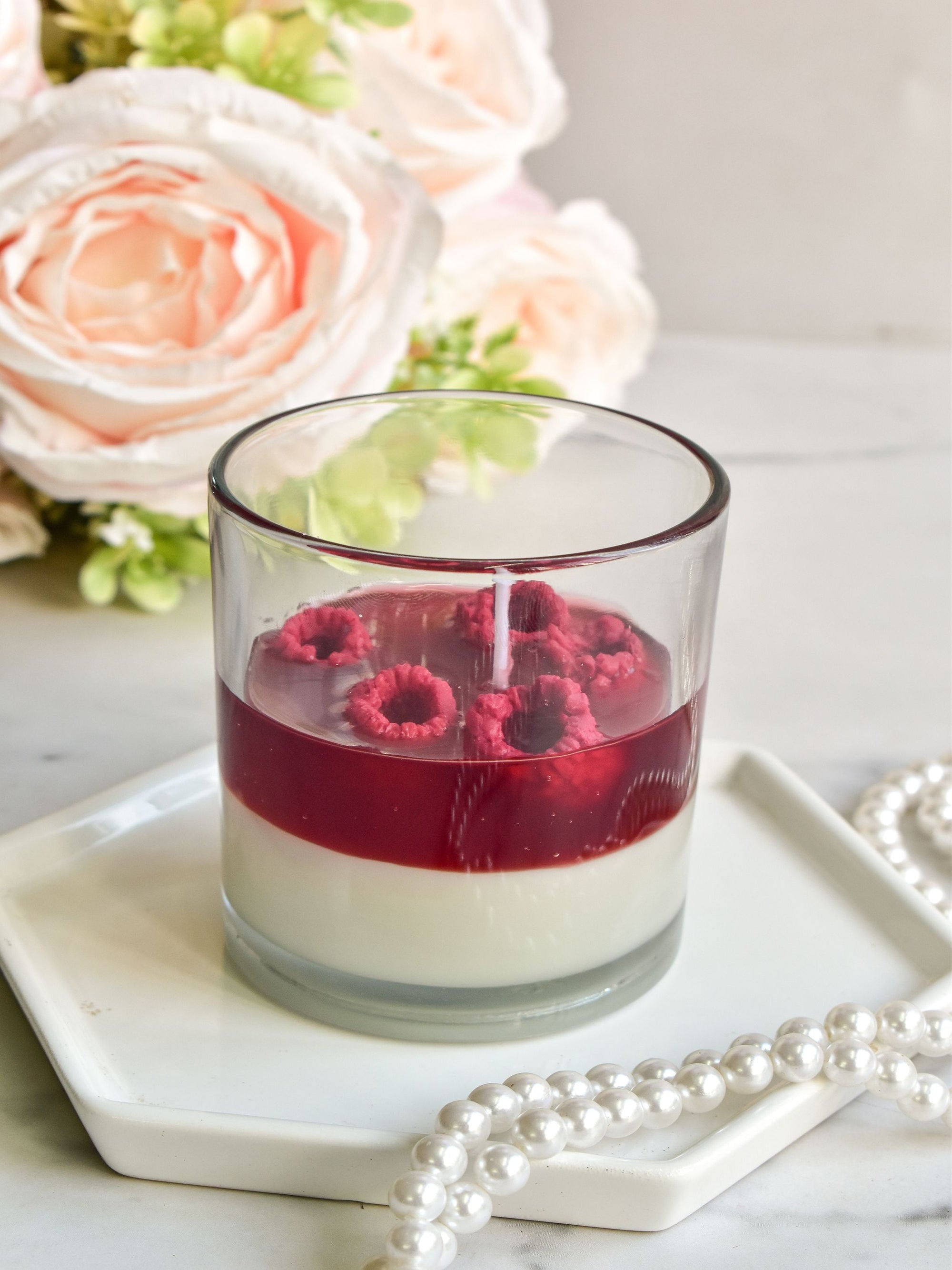 Vanilla Pannacotta & Strawberry Sauce Candle