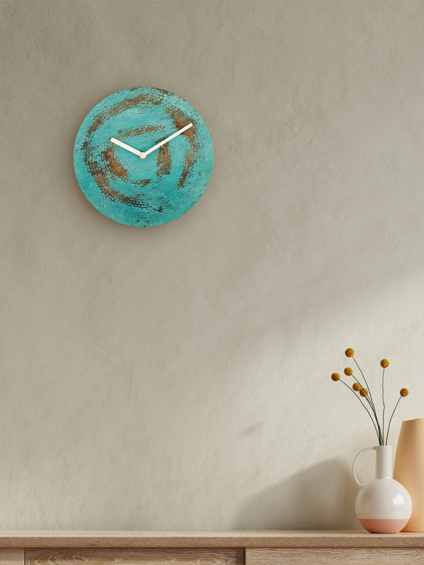 Wall O Clock - Verdigris