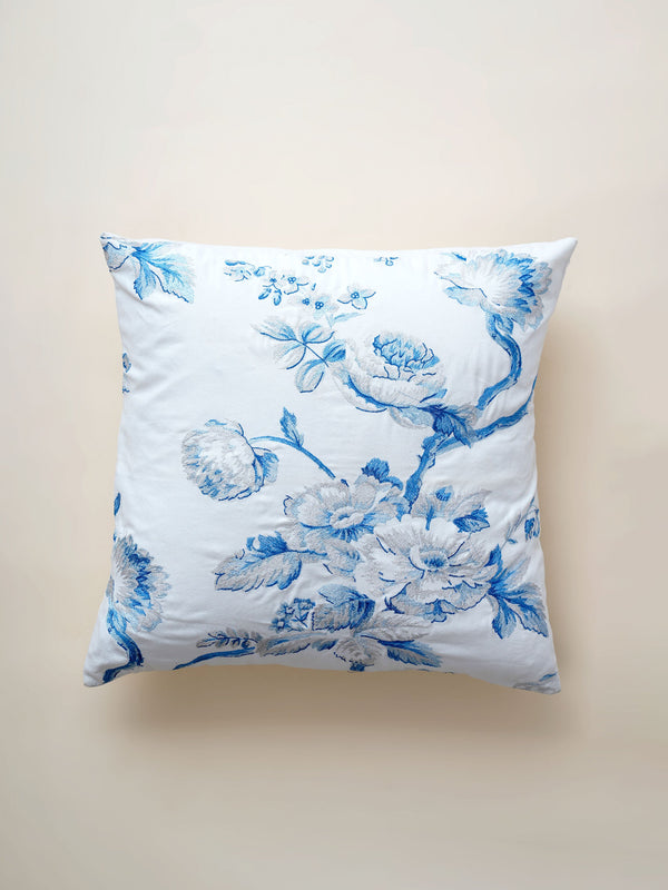 Cushion Cover - Victorian Floral Embroidered