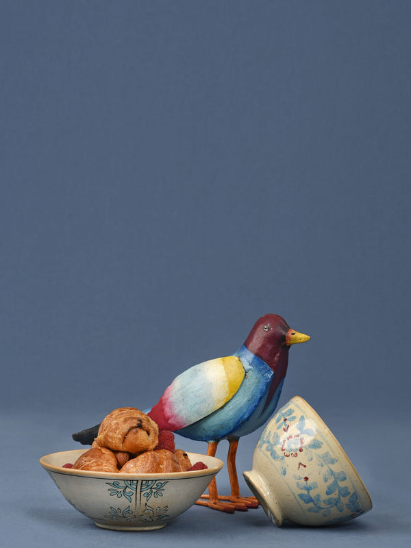 Vintage Hand Painted Ceramic Bowl