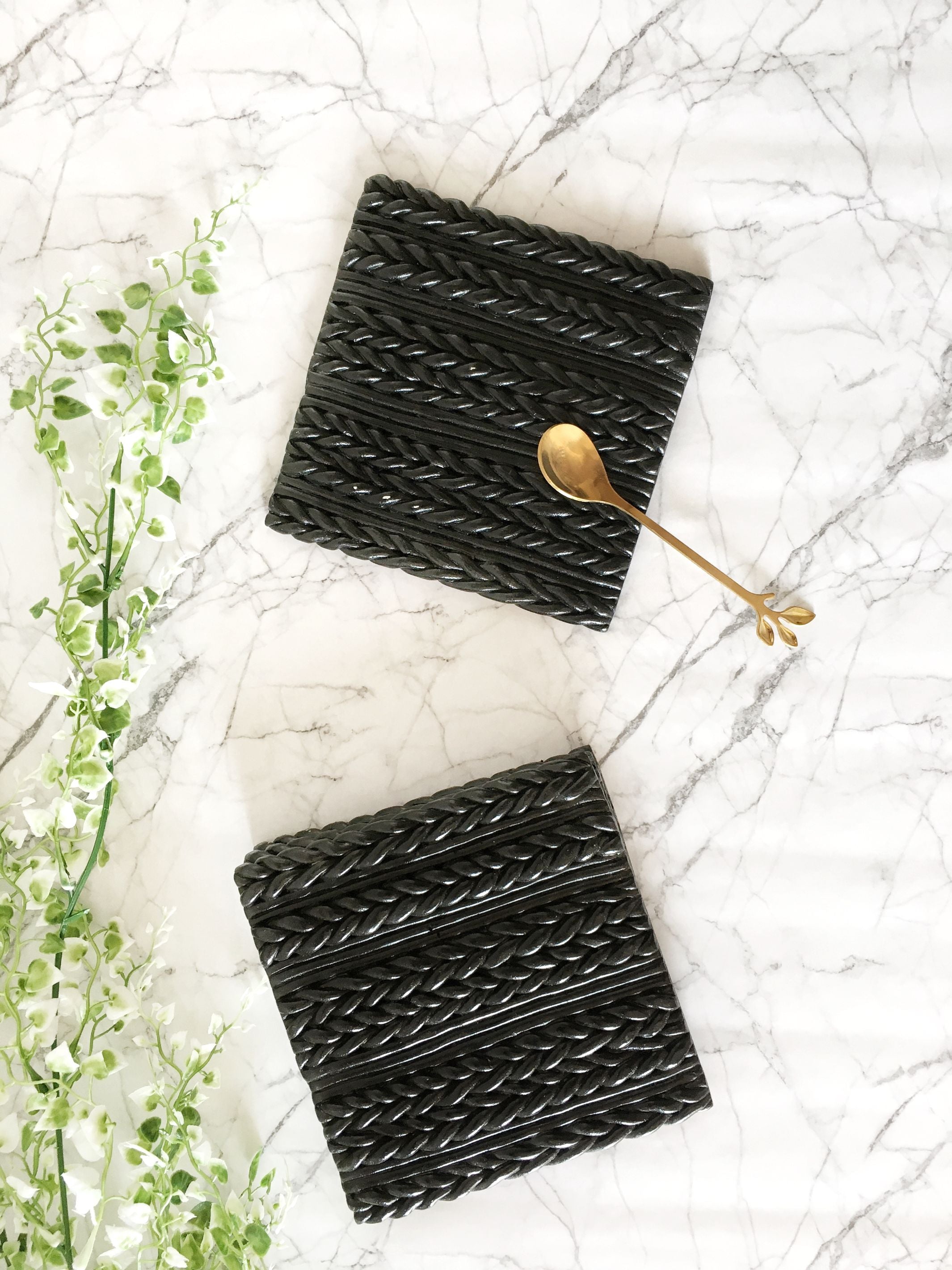 Concrete Weave Coasters