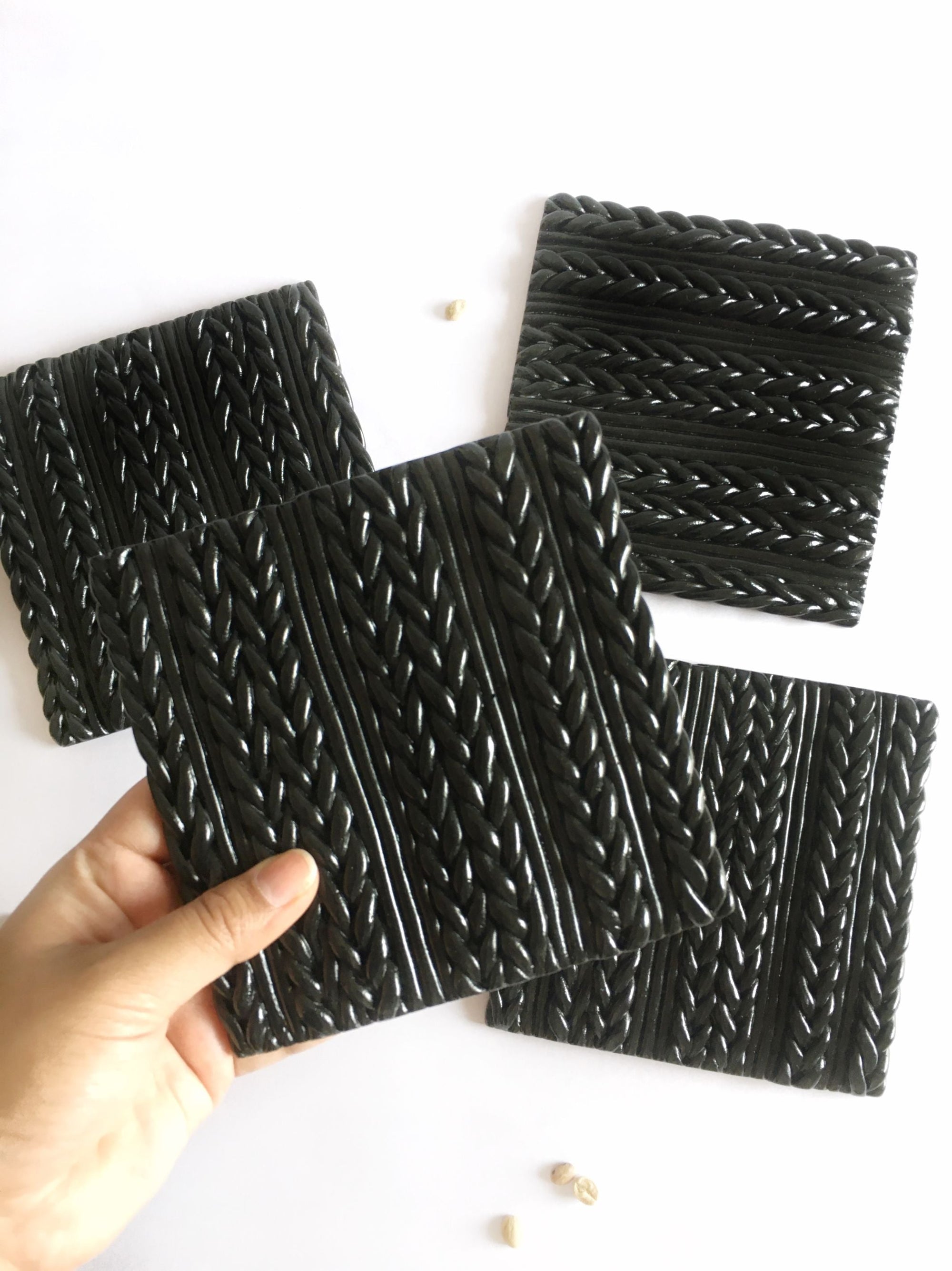 Concrete Weave Coasters