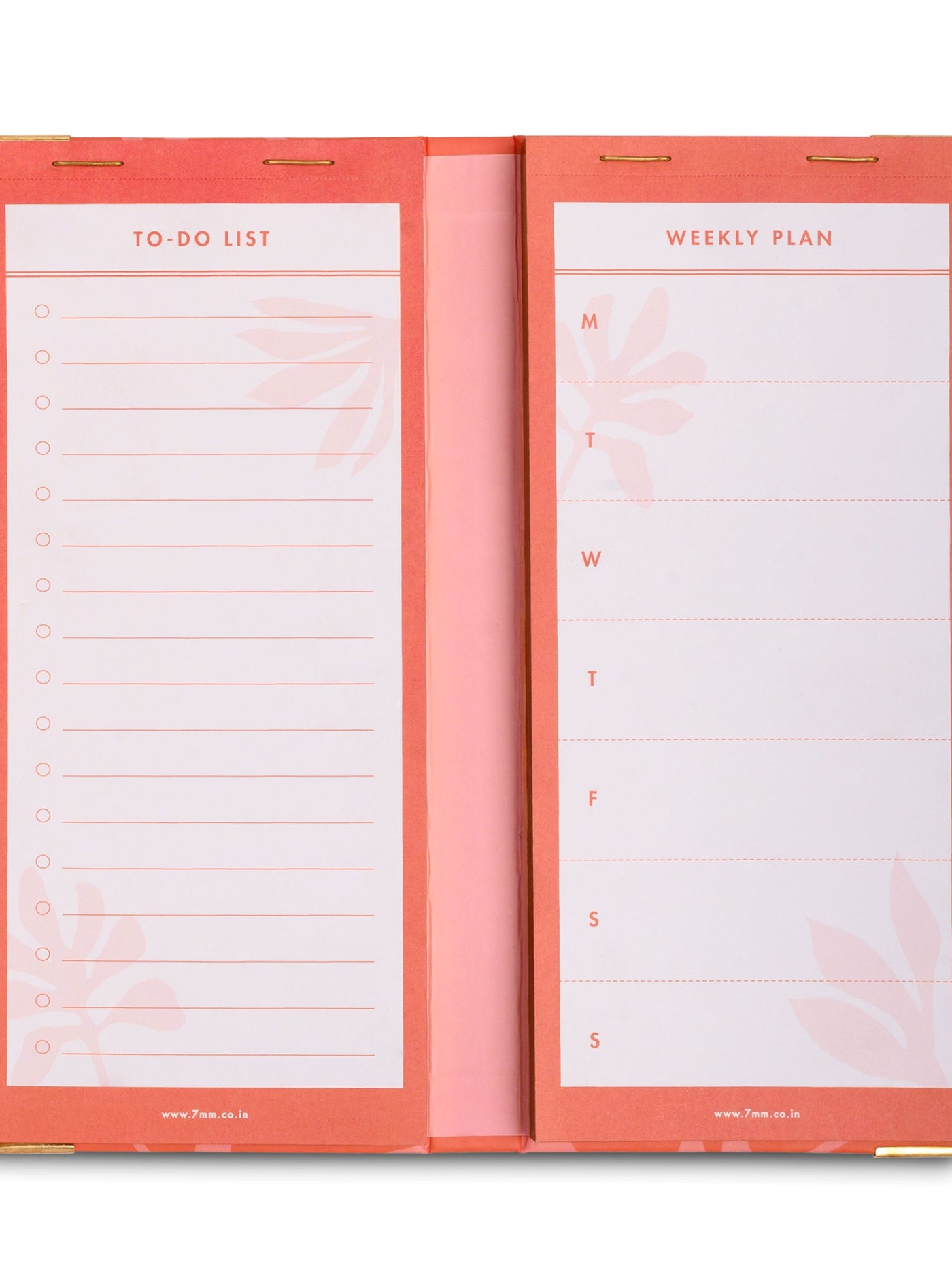 Weekly Planner Coral Rush