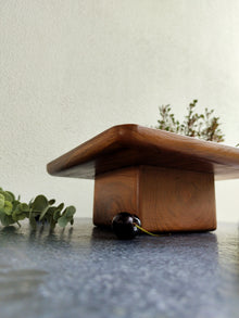Wood Tall Cake Stand