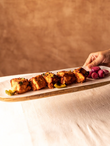 Mango Wood with Pearl Enamel Serving Platter