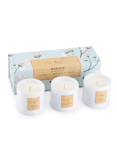 Woody Collection - Set of 3 Candles