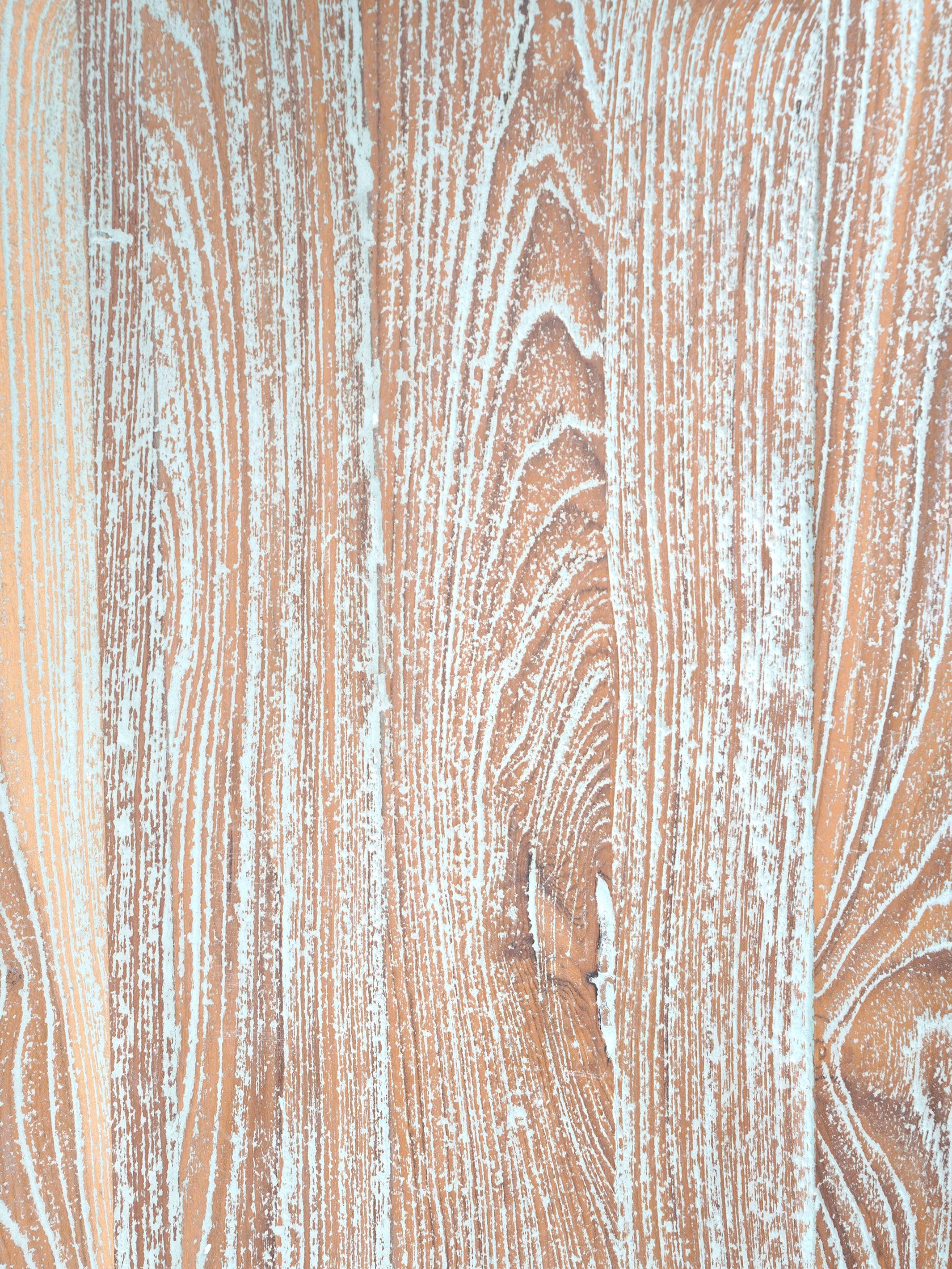 Vintage Hand Carved Wood Bench