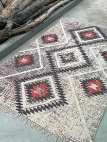 Yildiz Embroidered Cotton Rug