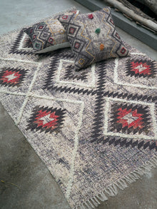Yildiz Embroidered Cotton Rug