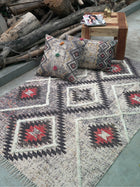 Yildiz Embroidered Cotton Rug