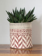 Zoya handblock printed Basket Small