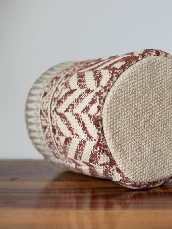 Zoya handblock printed Basket Small